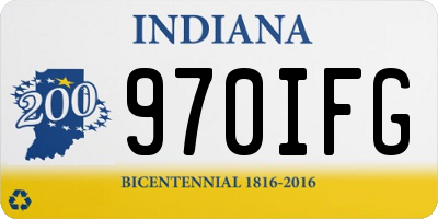 IN license plate 970IFG