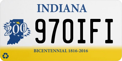 IN license plate 970IFI