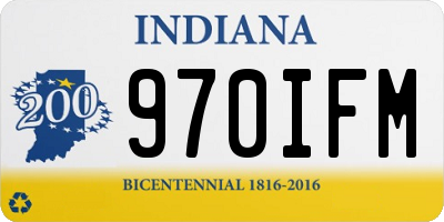 IN license plate 970IFM