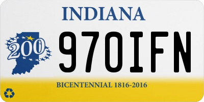 IN license plate 970IFN
