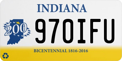 IN license plate 970IFU