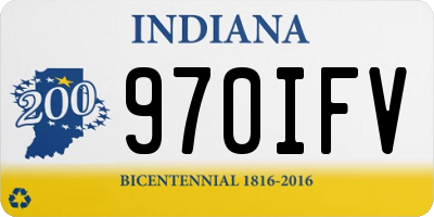 IN license plate 970IFV