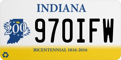 IN license plate 970IFW