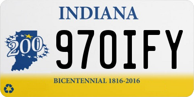IN license plate 970IFY