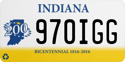 IN license plate 970IGG