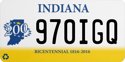 IN license plate 970IGQ