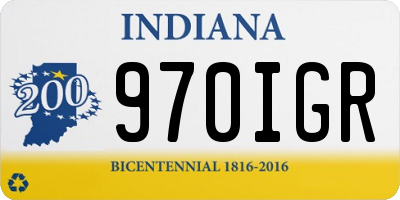 IN license plate 970IGR