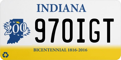 IN license plate 970IGT