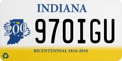 IN license plate 970IGU