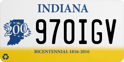 IN license plate 970IGV