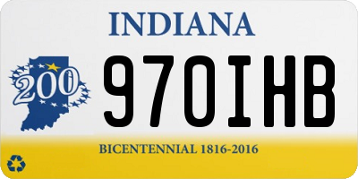 IN license plate 970IHB