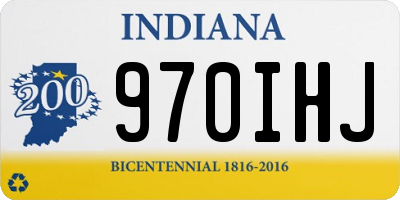 IN license plate 970IHJ