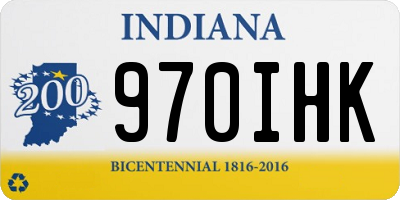 IN license plate 970IHK