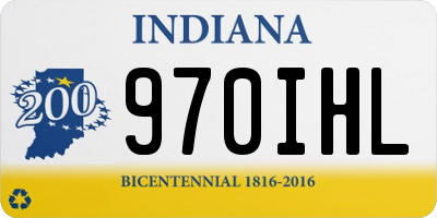 IN license plate 970IHL
