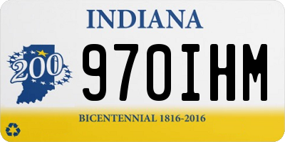 IN license plate 970IHM