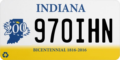 IN license plate 970IHN