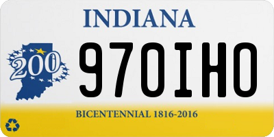 IN license plate 970IHO