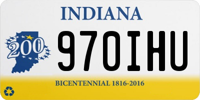 IN license plate 970IHU