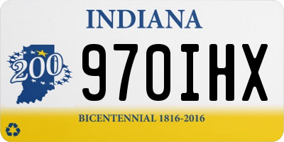 IN license plate 970IHX