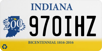 IN license plate 970IHZ
