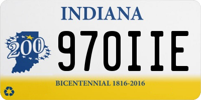 IN license plate 970IIE