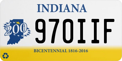 IN license plate 970IIF