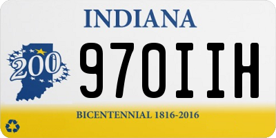 IN license plate 970IIH