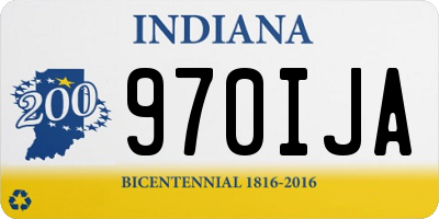 IN license plate 970IJA