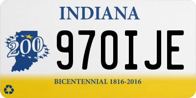 IN license plate 970IJE
