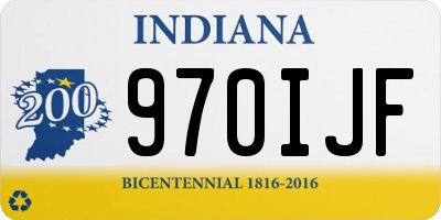 IN license plate 970IJF