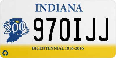 IN license plate 970IJJ