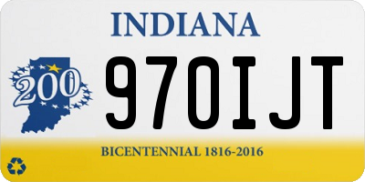 IN license plate 970IJT