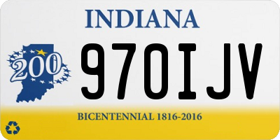 IN license plate 970IJV