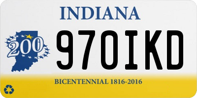 IN license plate 970IKD