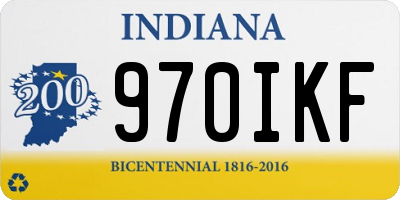 IN license plate 970IKF
