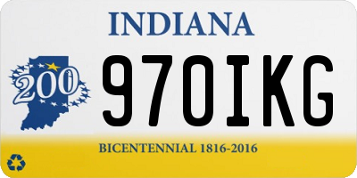 IN license plate 970IKG