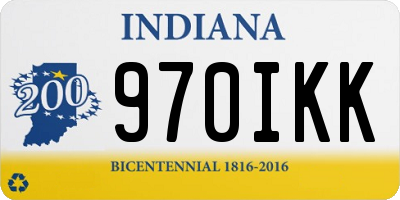IN license plate 970IKK