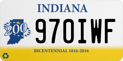 IN license plate 970IWF
