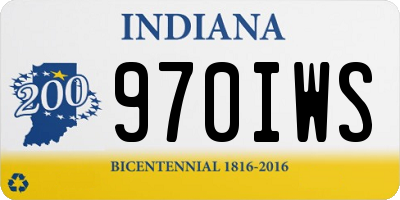 IN license plate 970IWS