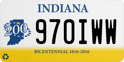 IN license plate 970IWW