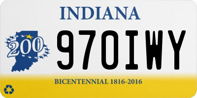 IN license plate 970IWY