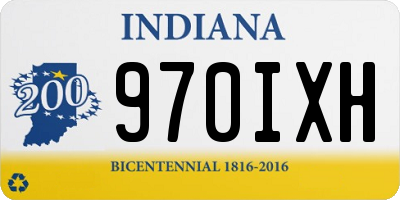 IN license plate 970IXH