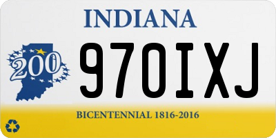 IN license plate 970IXJ