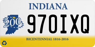 IN license plate 970IXQ