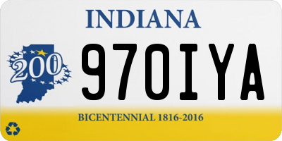 IN license plate 970IYA