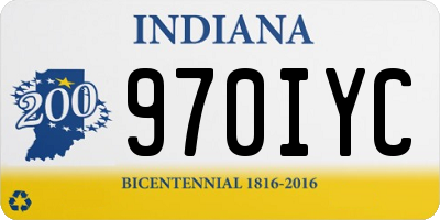IN license plate 970IYC