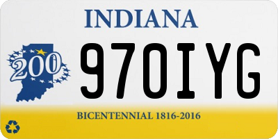 IN license plate 970IYG