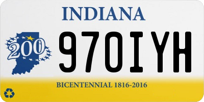 IN license plate 970IYH