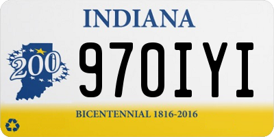 IN license plate 970IYI