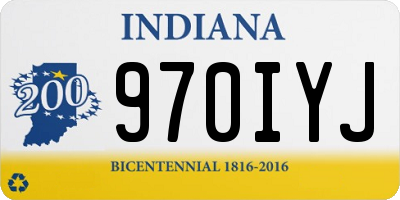 IN license plate 970IYJ